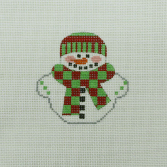 Snowman, Red/Green Scarf