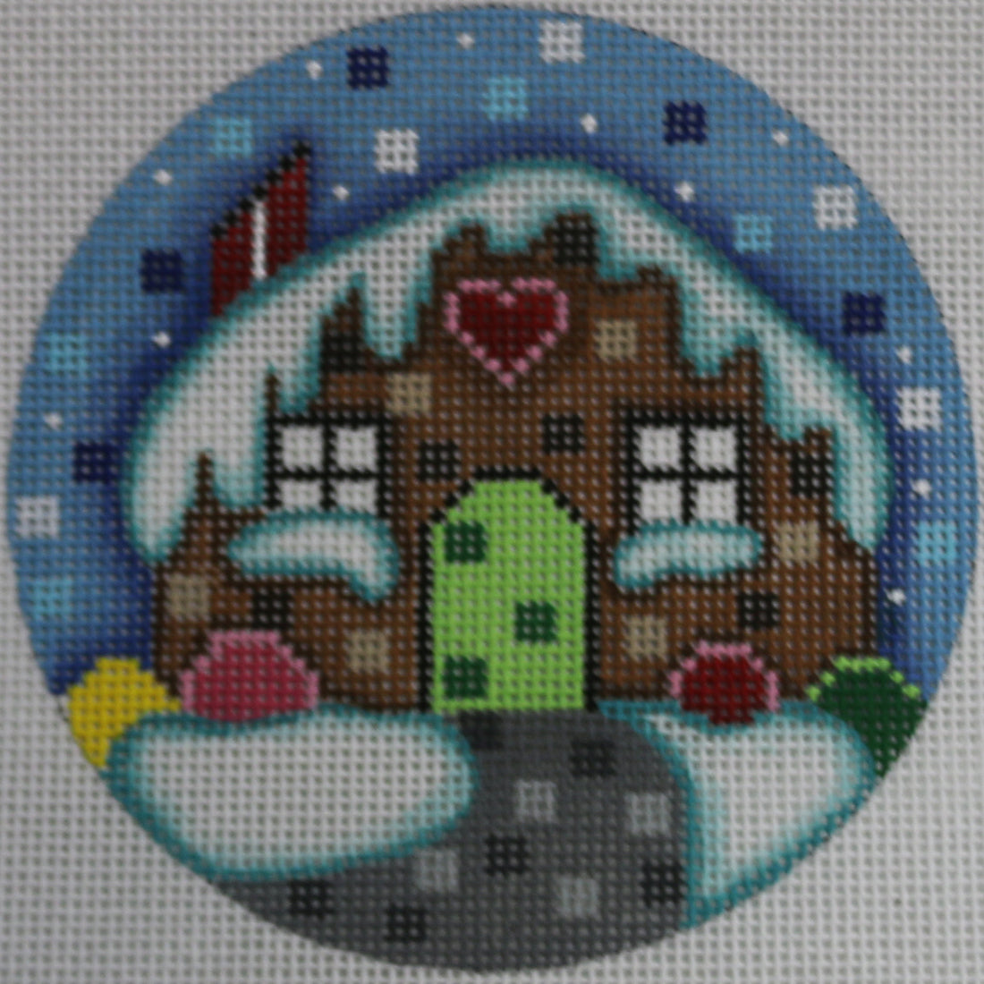 Gingerbread Pixel Round
