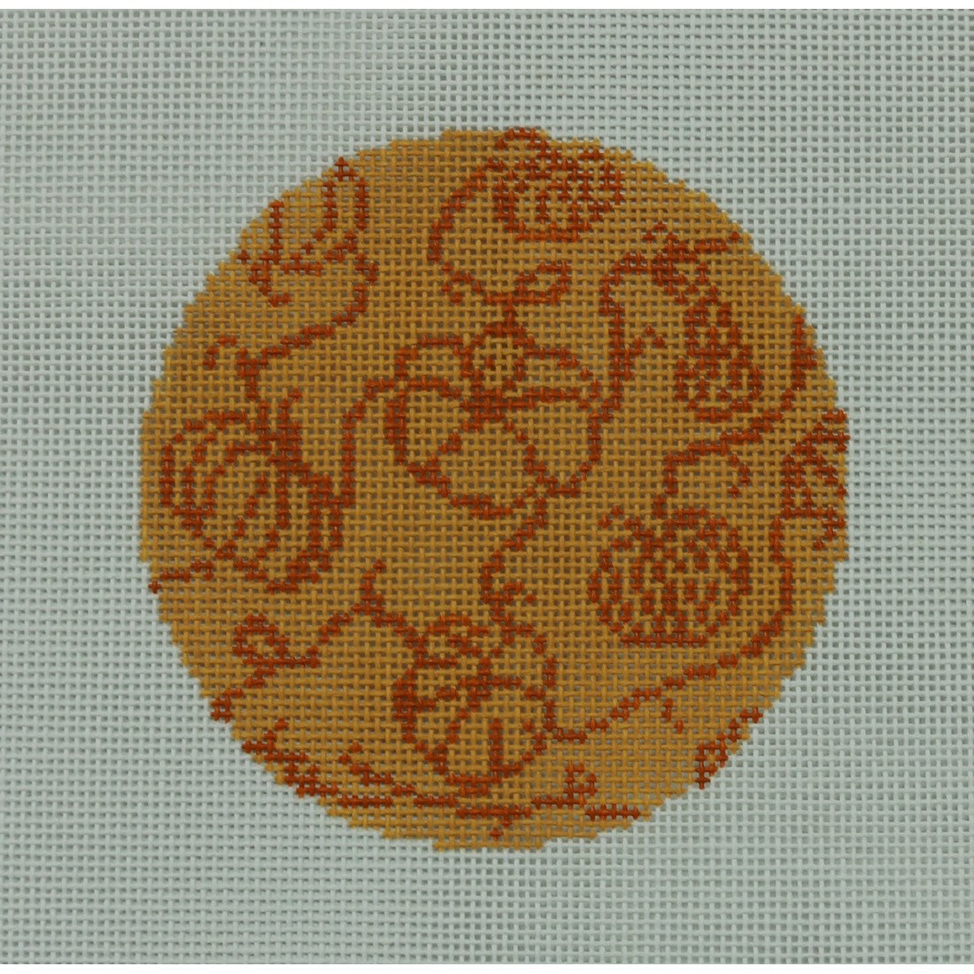 Pumpkins on Vine, Orange