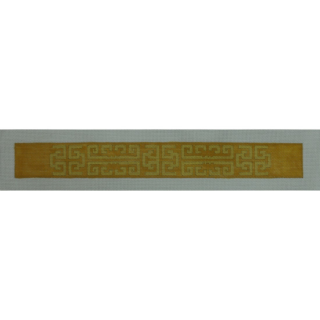 Greek Key, Yellow Key Fob