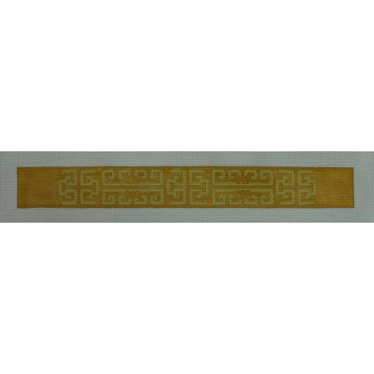 Greek Key, Yellow Key Fob