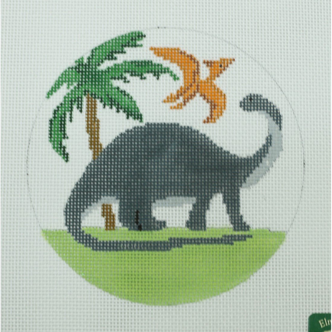 Gray & Orange Dinosaurs