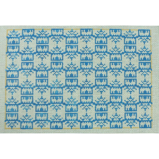 French Blue Pagoda Clutch