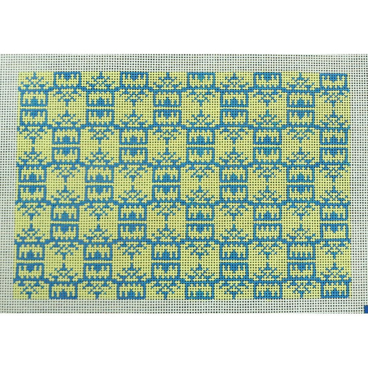 Yellow/Blue Pagoda Clutch