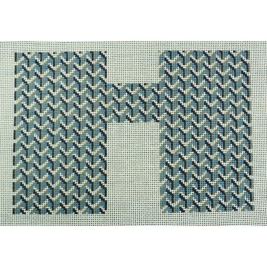 Y Pattern Clutch Front Blue