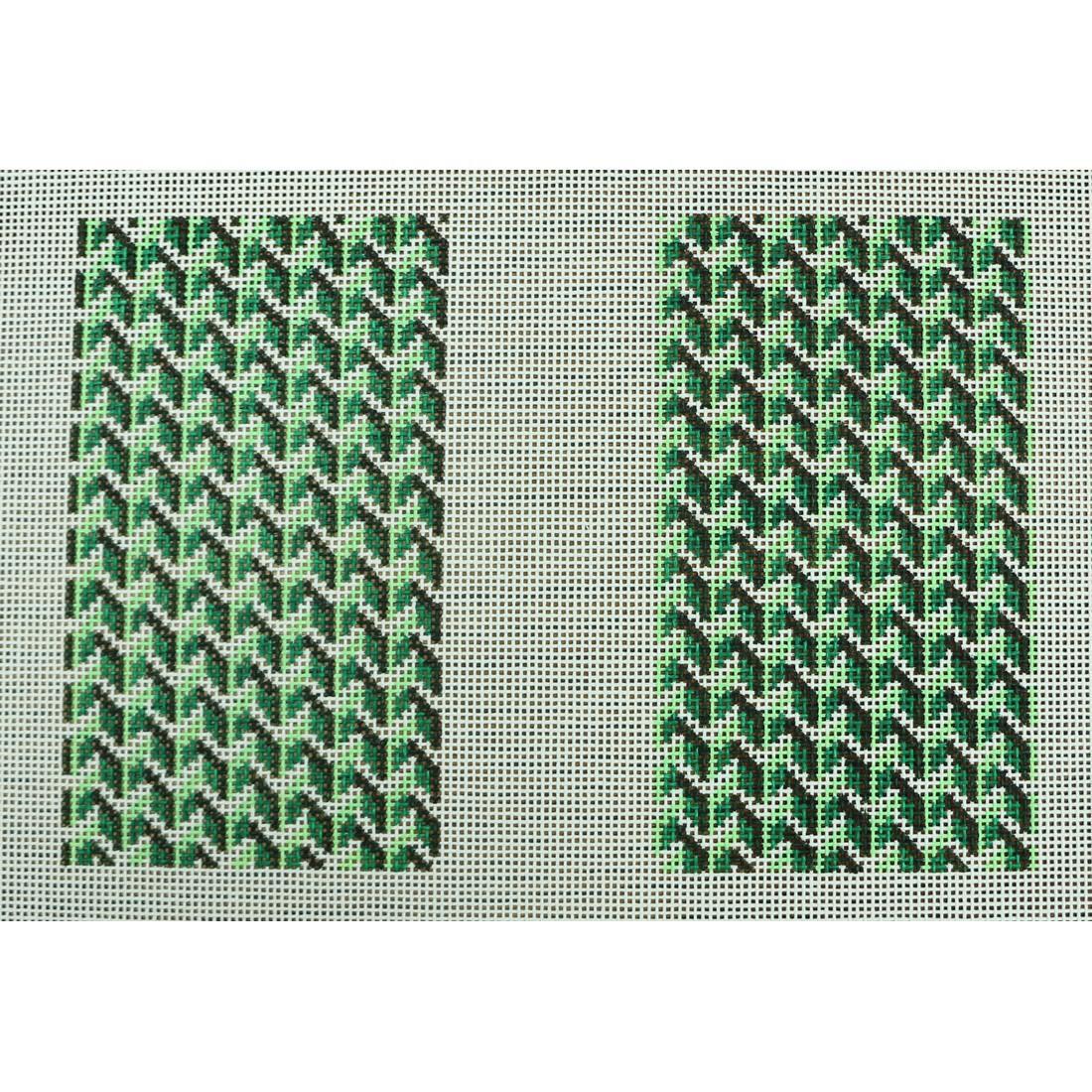 Y Pattern Clutch Back Green