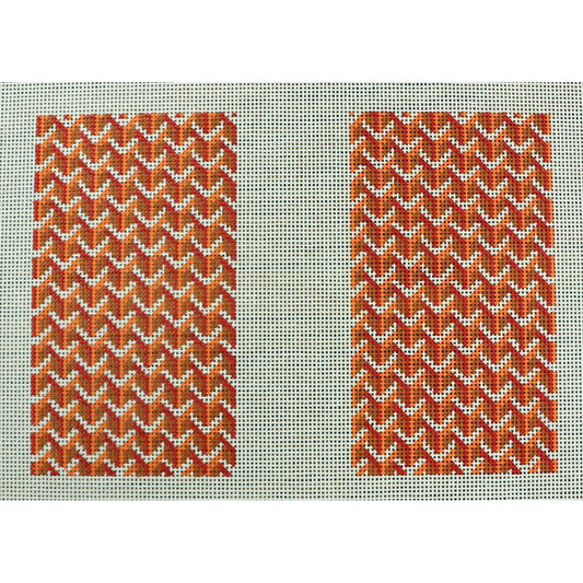 Y Pattern Clutch Back Orange
