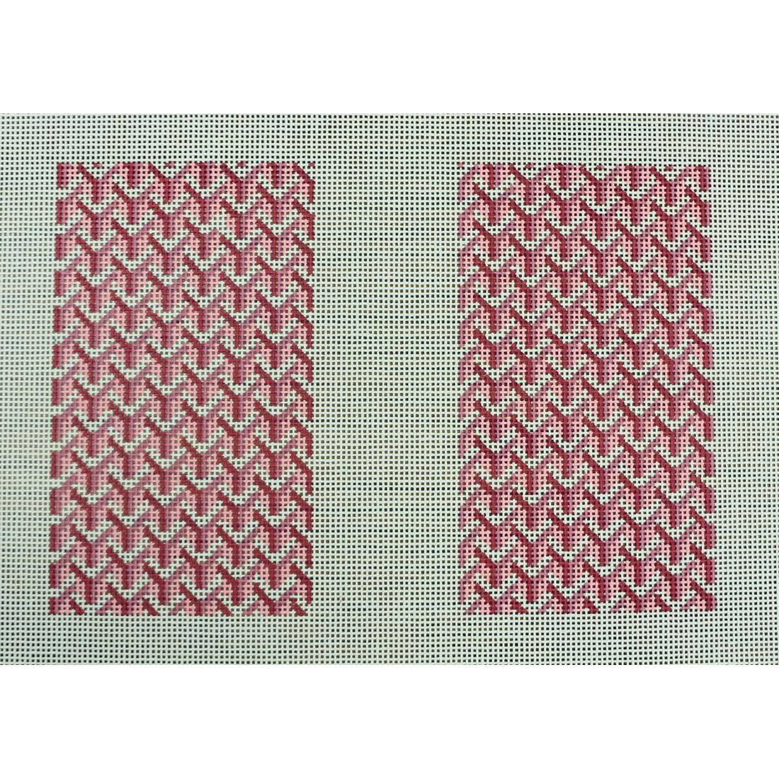 Y Pattern Clutch Back Pink