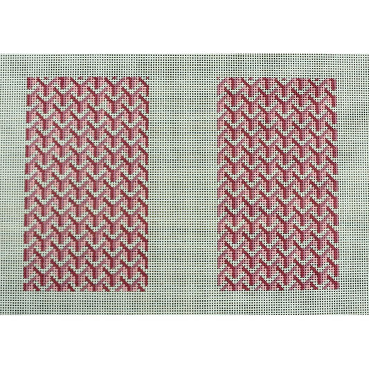 Y Pattern Clutch Back Pink