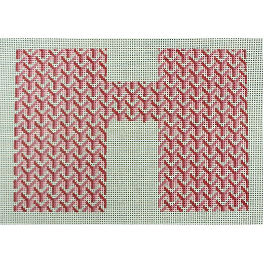 Y Pattern Clutch Front Pink