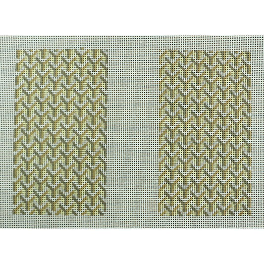 Y Pattern Clutch Back Tan