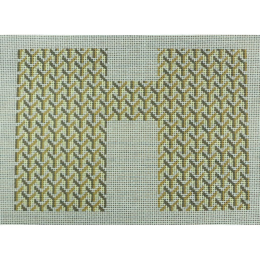 Y Pattern Clutch Front Tan