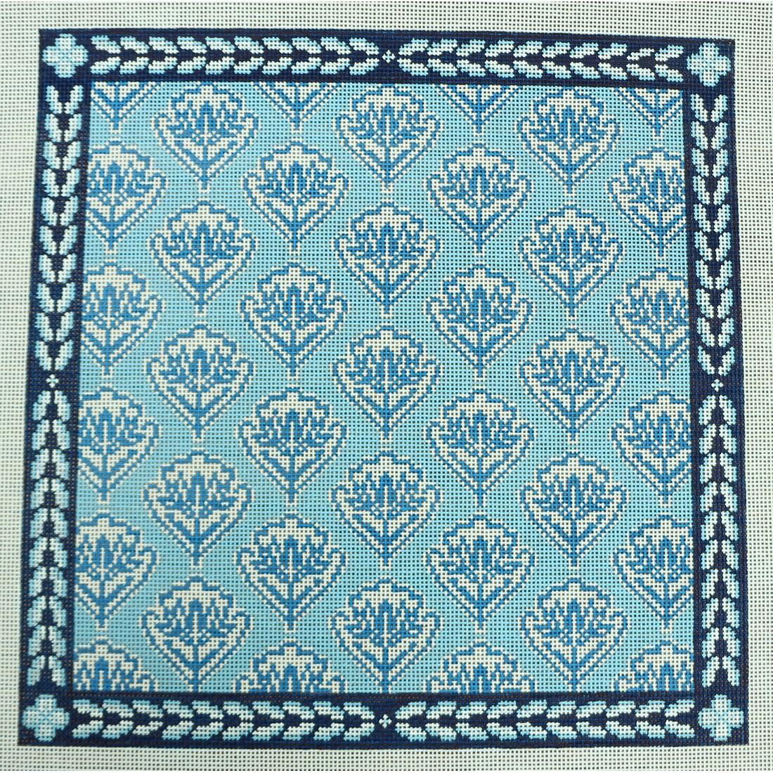 White Floral Medallion