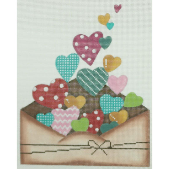 Envelope with Hearts