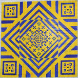 Yellow/Blue Geometric