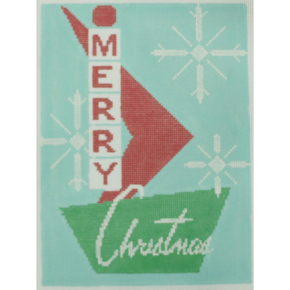 Retro Merry Christmas Sign