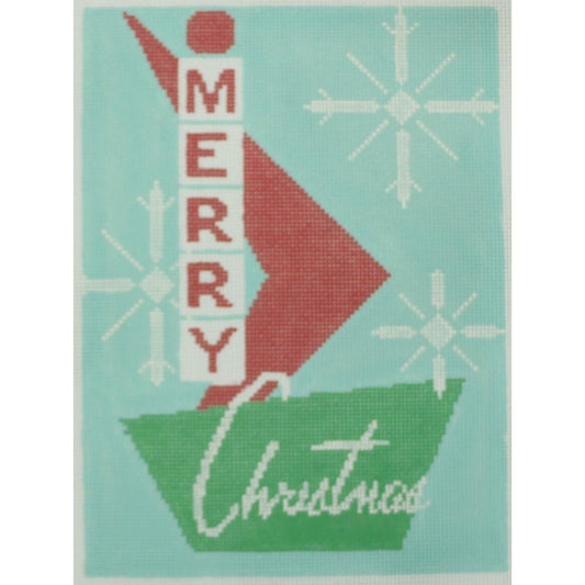 Retro Merry Christmas Sign
