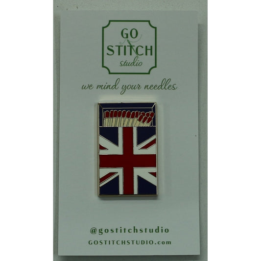 British Flag Matchbox Needle Minder