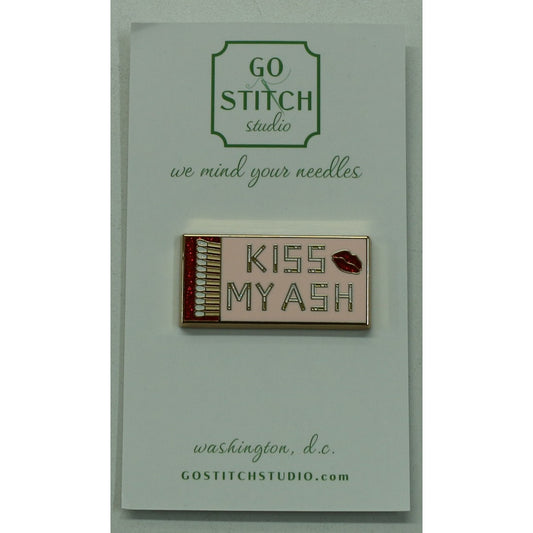 Kiss My Ash Matchbox Needle Minder