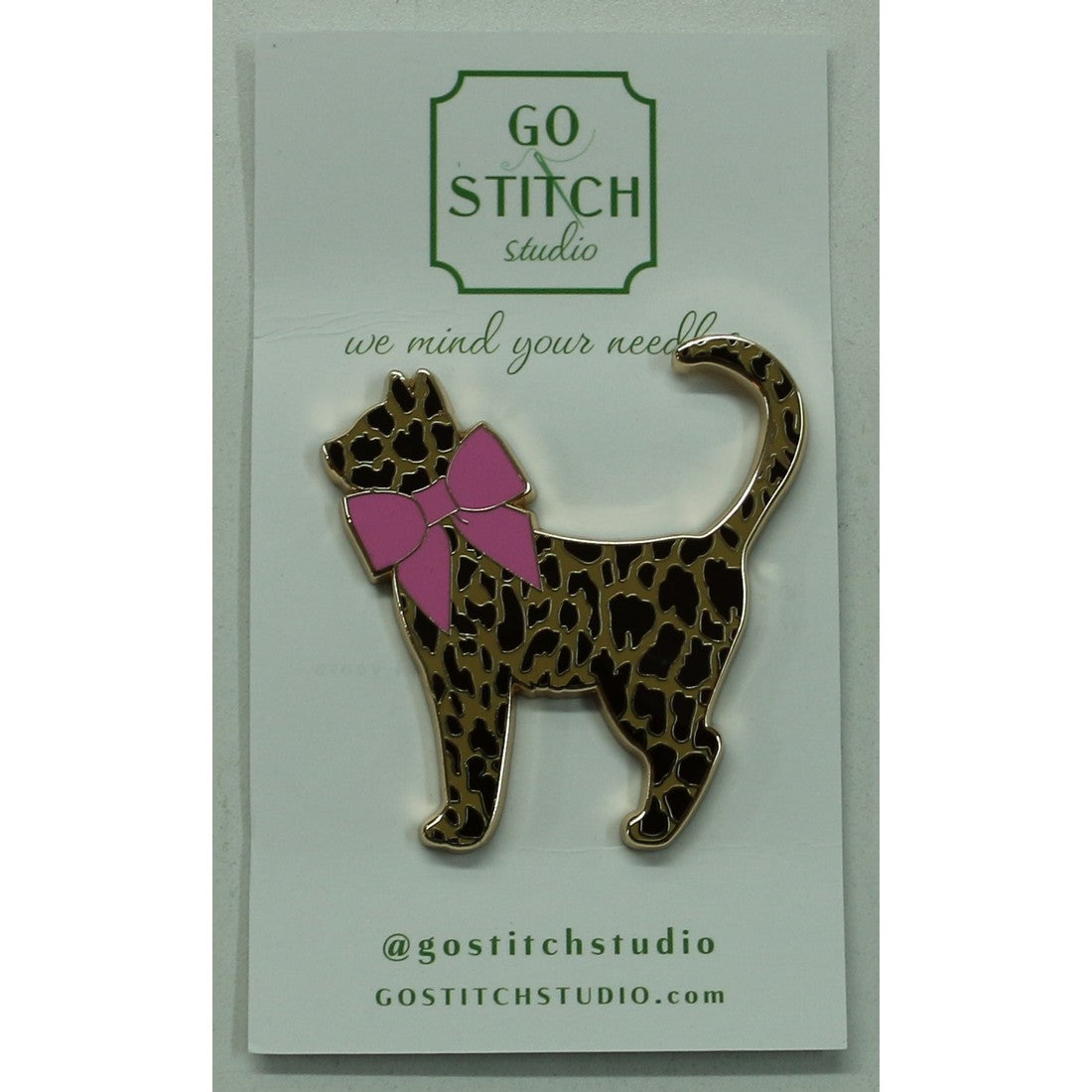Leopard Kitty Needle Minder