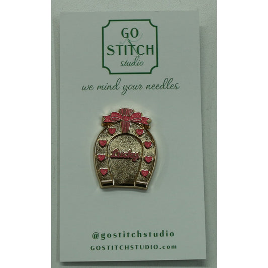 Pink Horseshoe Needle Minder