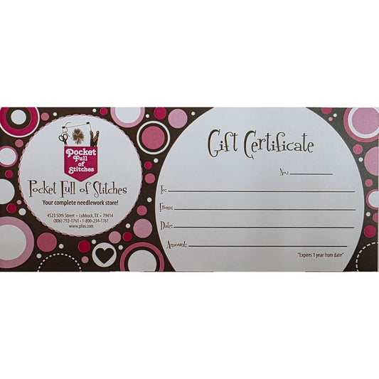 Pocket Full of Stitches Gift Card