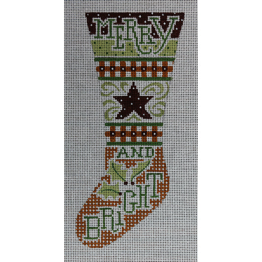 Merry and Bright Stocking