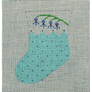 Turquoise Mini Stocking