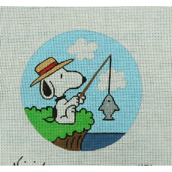 Snoopy Fishing