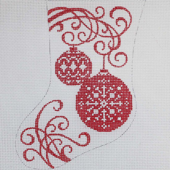 Red Ornament Stocking