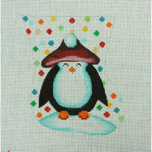 Polka Dot Penguin Stocking