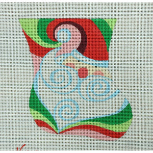 Santa Swirl Stocking