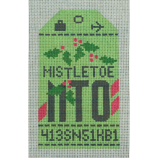 Mistletoe Airport Tag