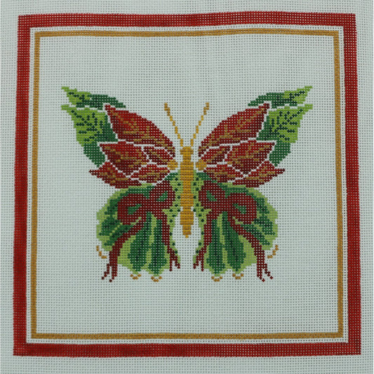 Large Butterfly, Poinsettia