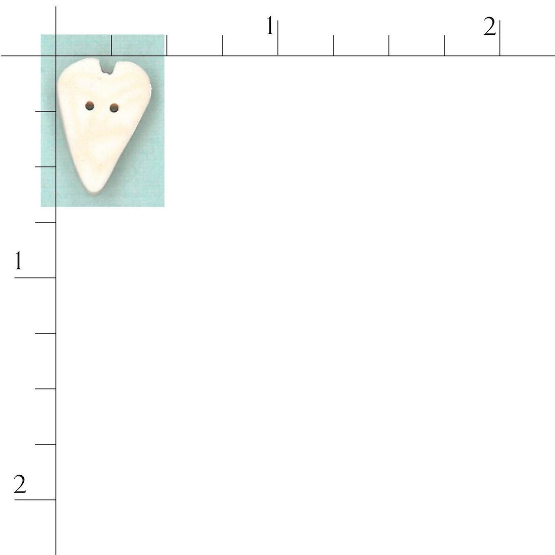 Medium White Velvet Heart 3336.M