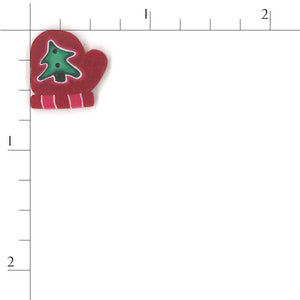 Small Red Mitten w/ Tree 4423.S