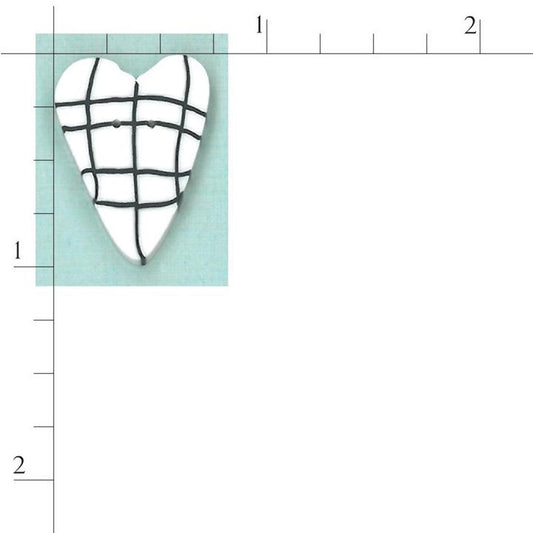 Black & White Plaid Heart SS1002