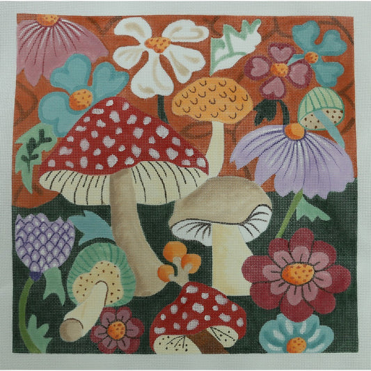 Mushroom and Flowers