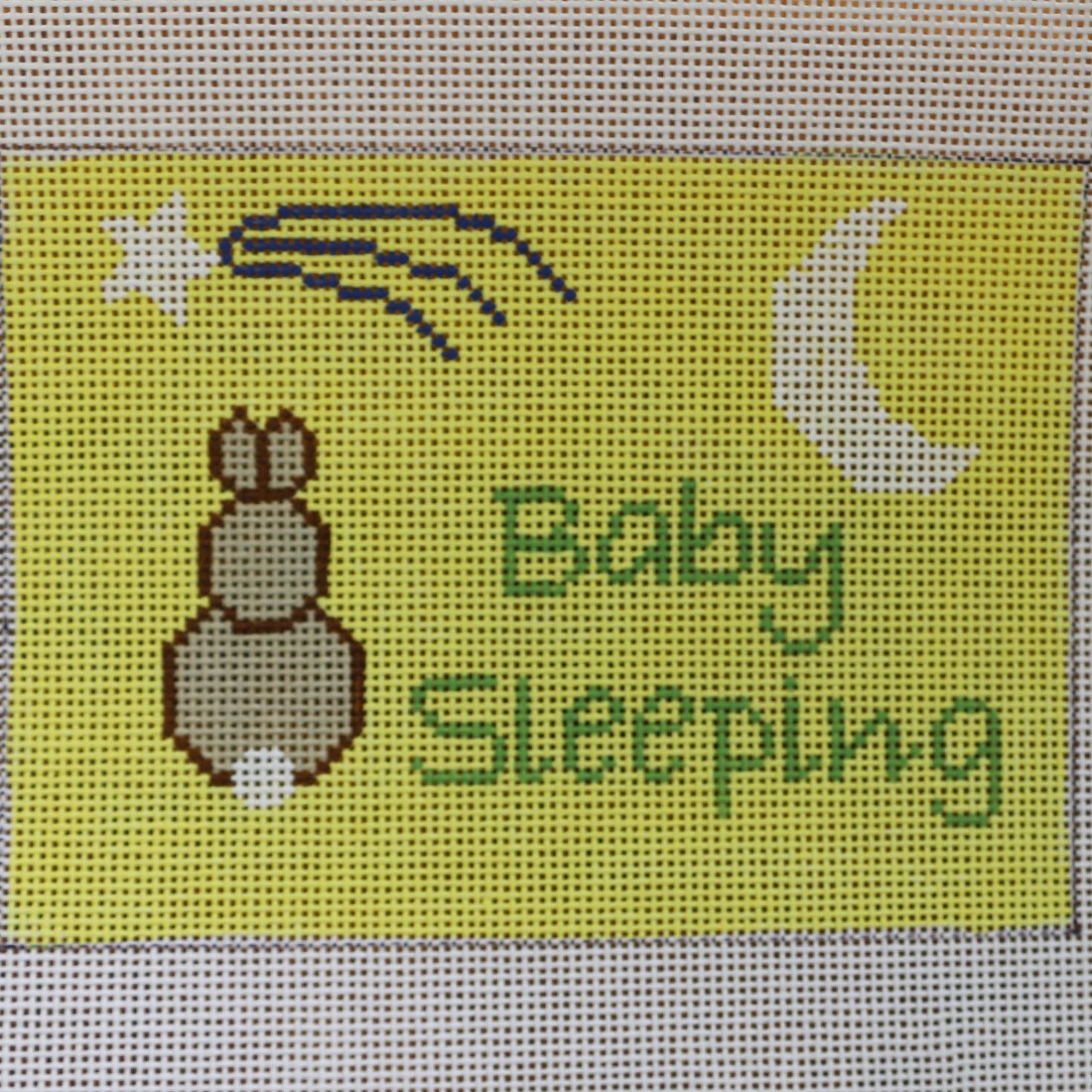 Yellow Bunny Baby Sleeping