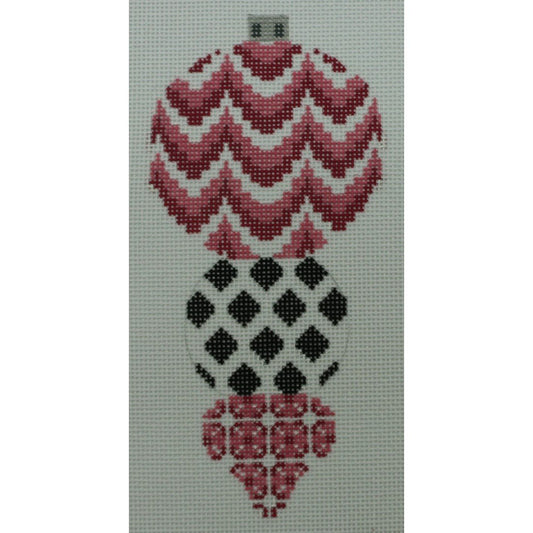 Pink, White Ornament