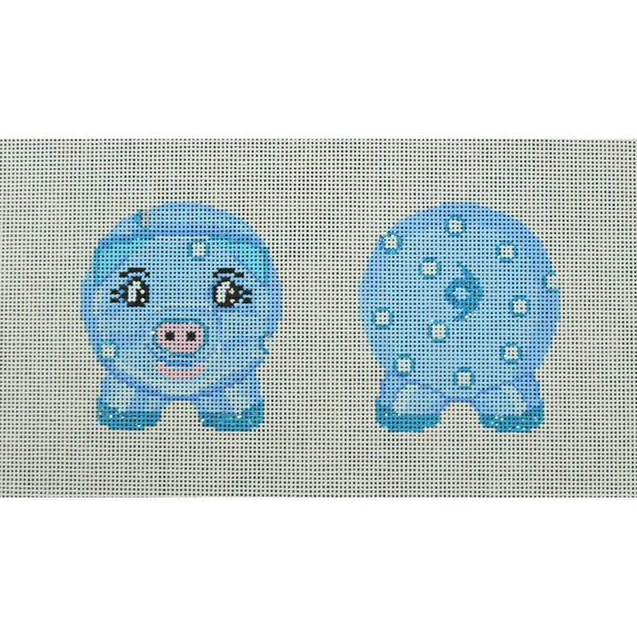 Piggy Bank (Blue with White Dots)