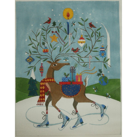 Christmas Reindeer Skates Figure 8