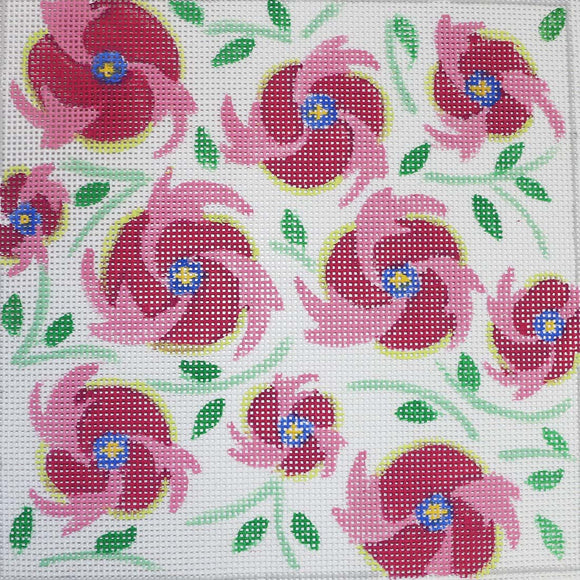 Small Rose Deco Swirl