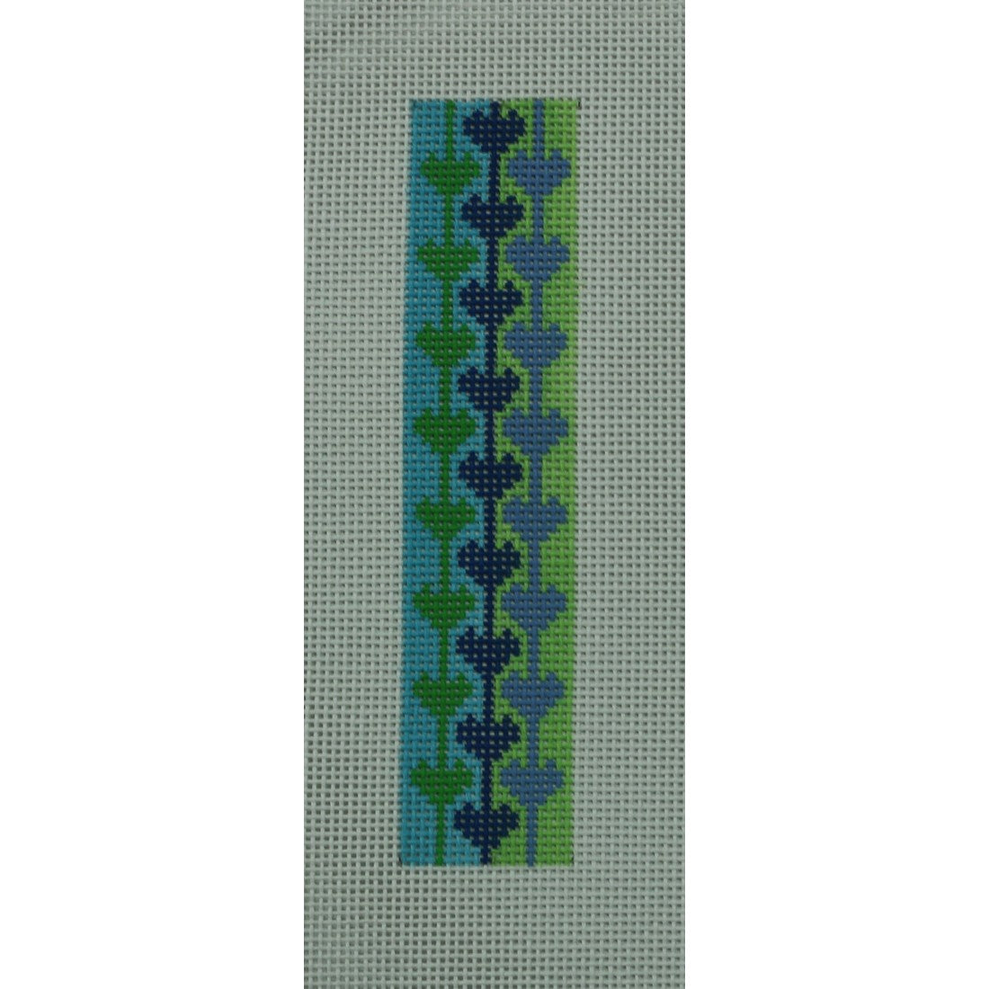 Blue & Green Hearts Key Fob