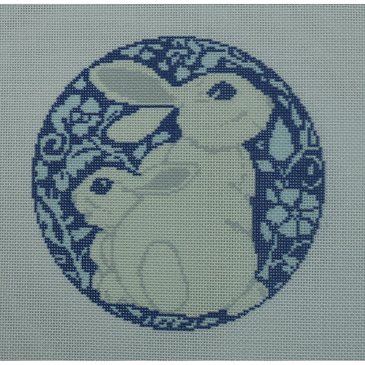Blue & White Bunnies