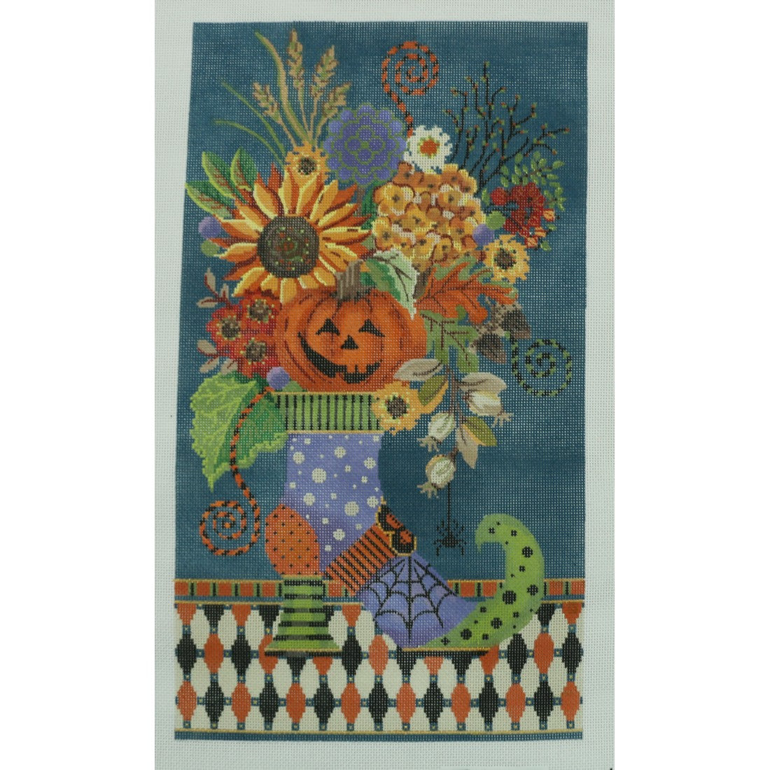 Halloween Floral in Witch's Boot
