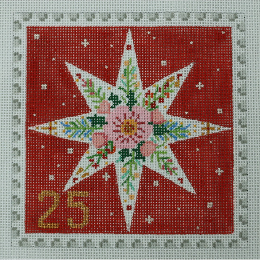 Eight Pointed Floral Star