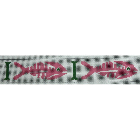 Bonefish Belt, Pink & Green