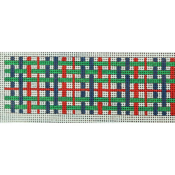 Navy, Green, Red Plaid Belt