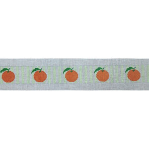 Oranges on Green Striped Belt